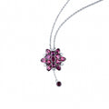 Viviane  Blooming Flower Red Necklace