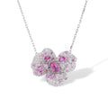 Winhild Pink Floral Necklace