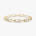 Wulflind 14K Gold Paperclip Link Bracelet