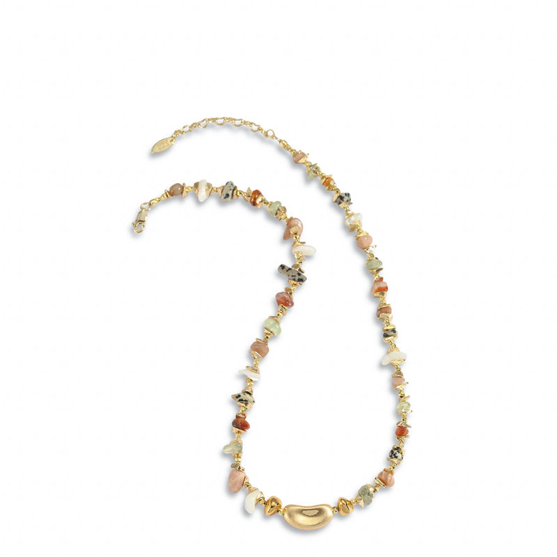 Yannick Multi Color Natural Stone Necklace