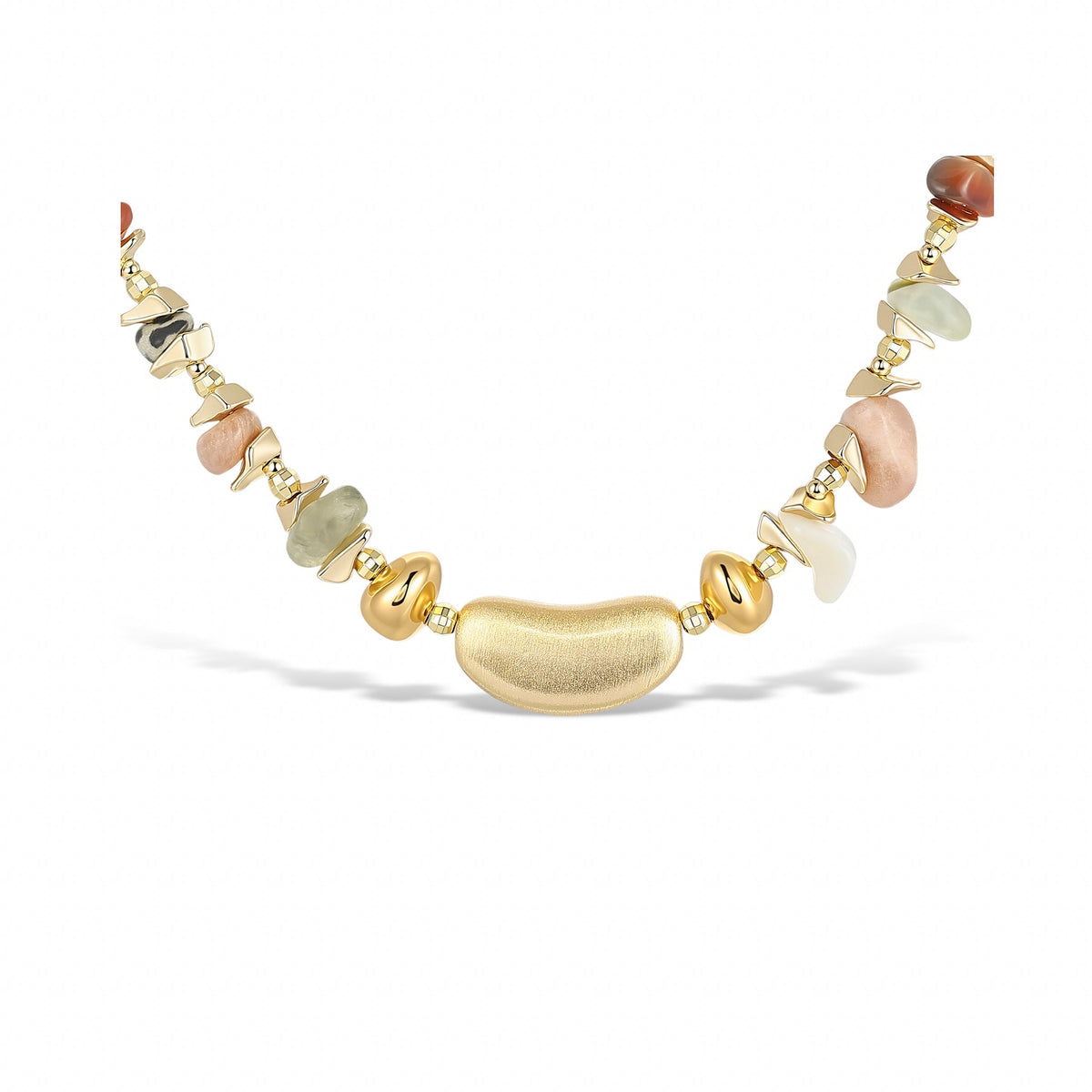 Yannick Multi Color Natural Stone Necklace