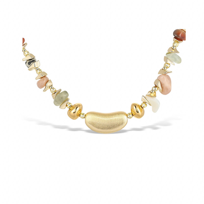 Yannick Multi Color Natural Stone Necklace