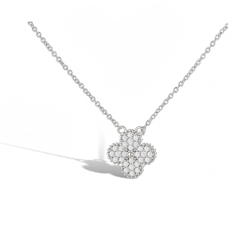 Yasmine White Clover Necklace