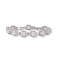 Yolina Silver Cushion Tennis Bacelet