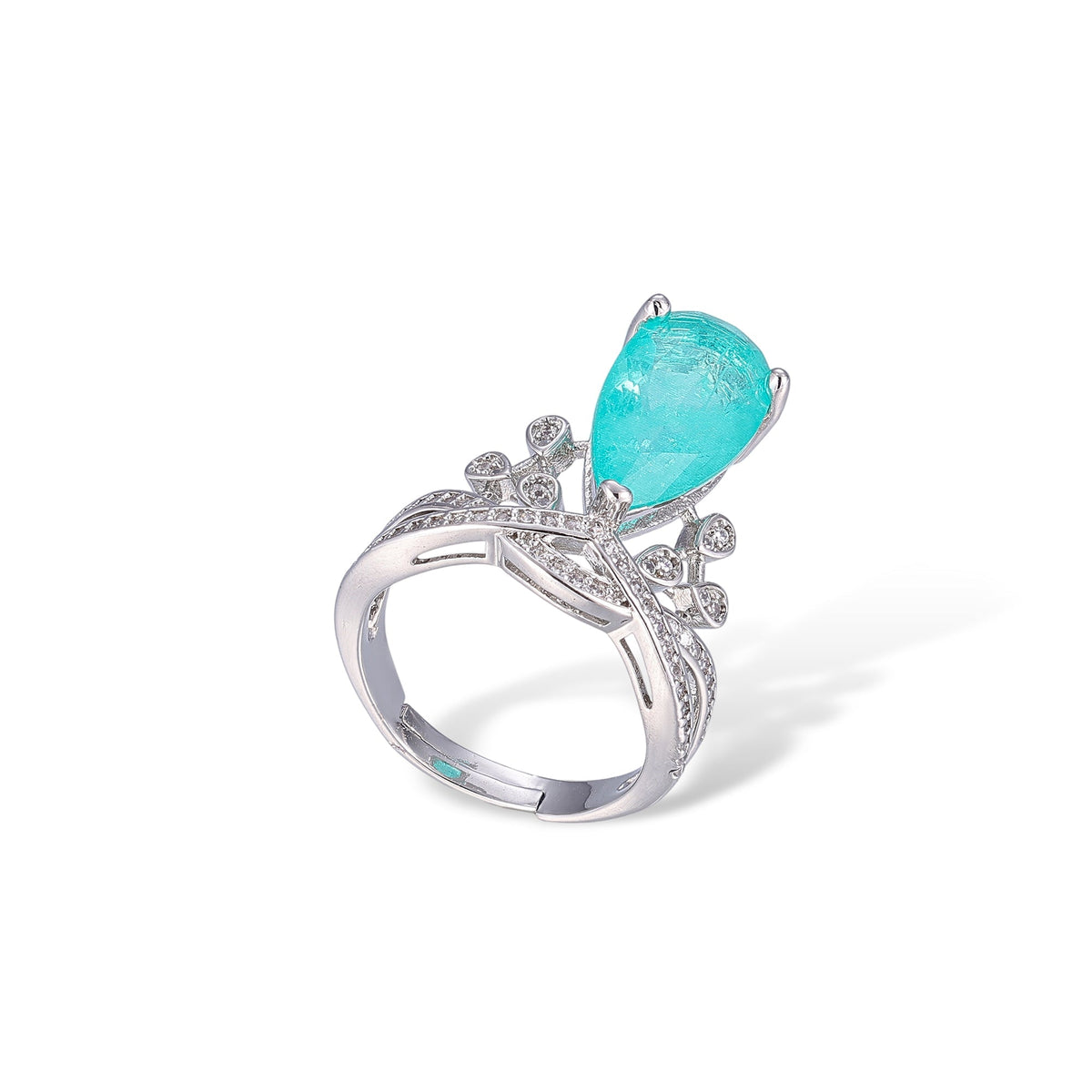 Zelda Blue Teardrop Ring