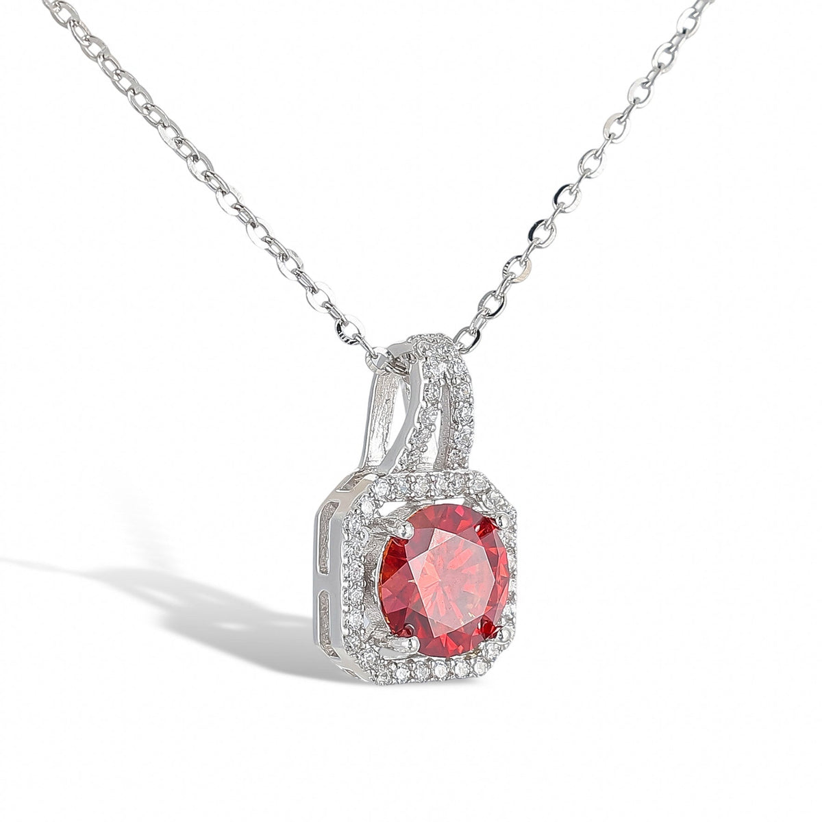 Zéphyrine Ruby Round Necklace Set