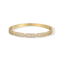Zorlind 14K Gold Rectangular Link Bangle