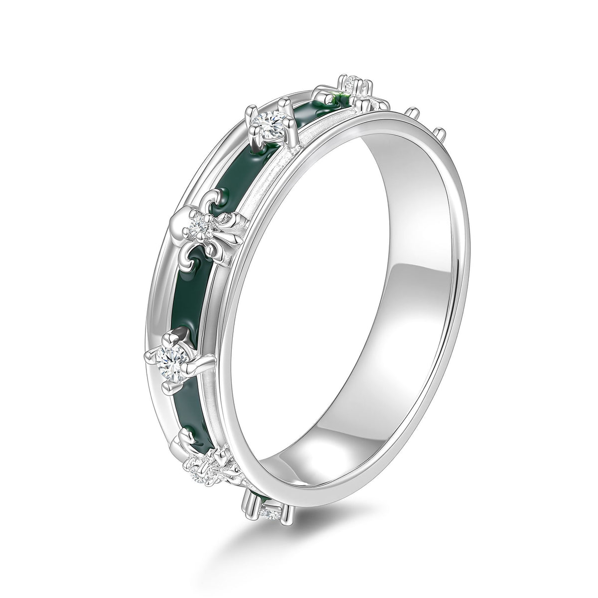 Moissanite Pavé Band Ring