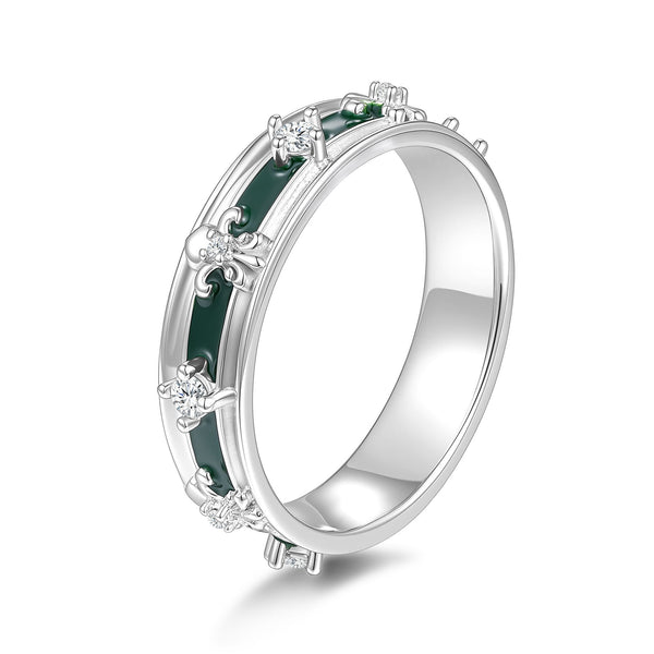 Moissanite Pavé Band Ring