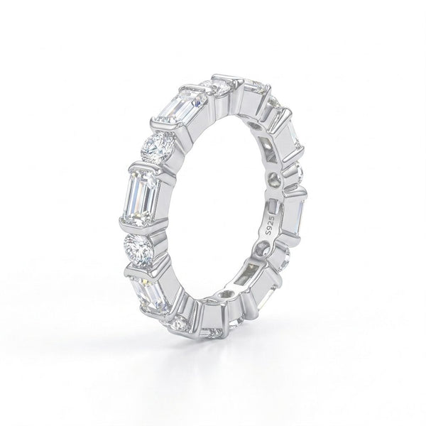 Moissanite Pavé Band Ring