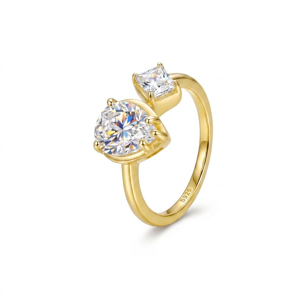 Moissanite Pavé Band Ring