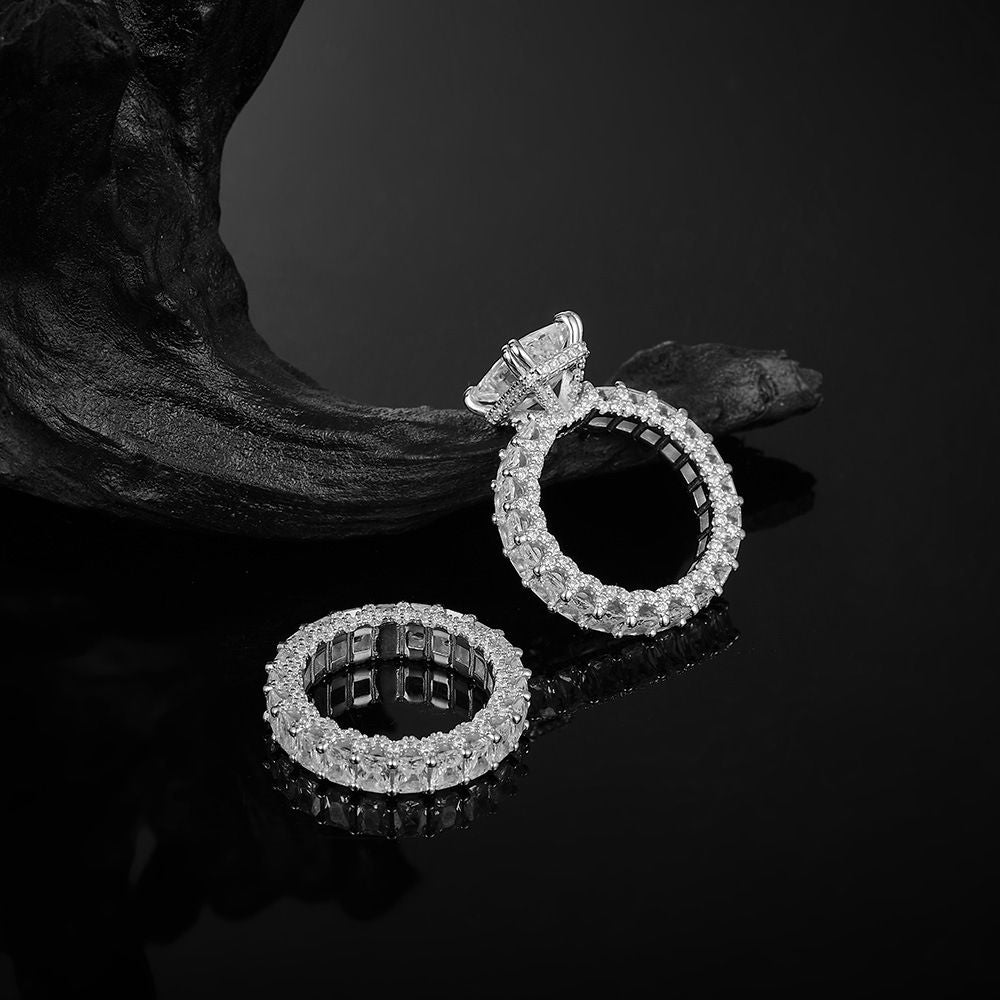 Moissanite Bridal Ring Set