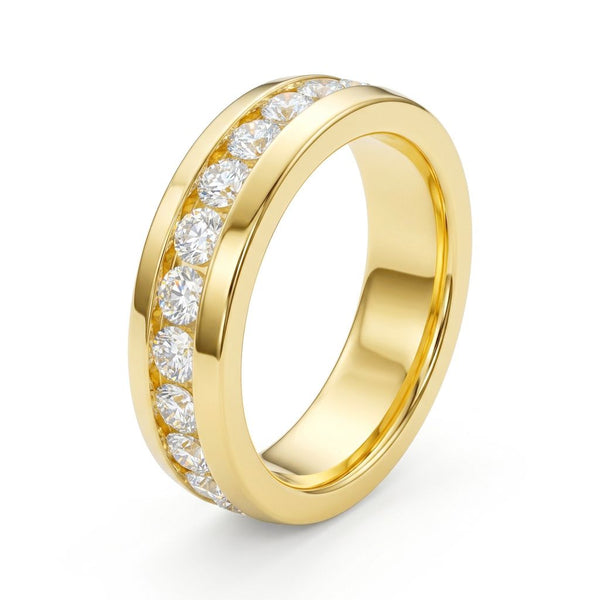 Moissanite Pavé Band Ring