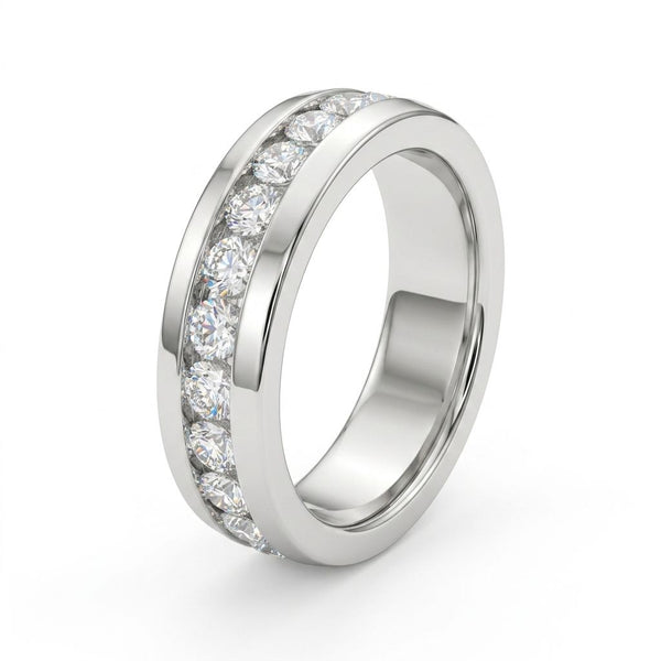Moissanite Pavé Band Ring