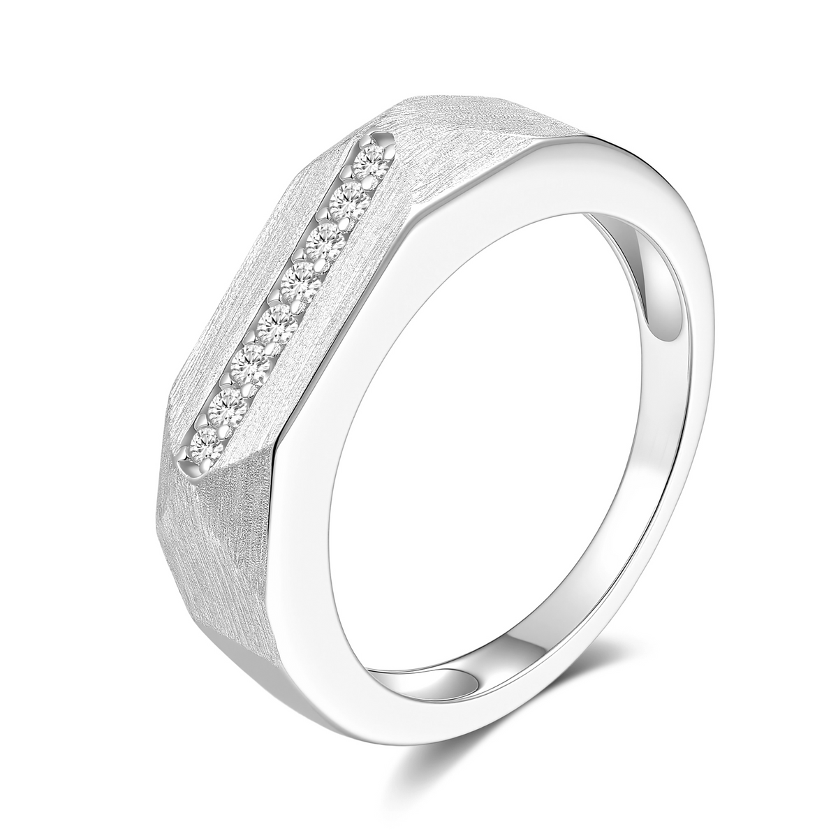 Brushed Signet Ring