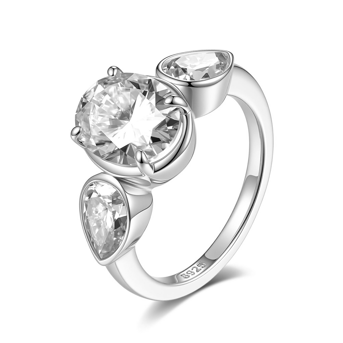 Moissanite Pavé Band Ring